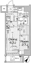 MAKESデザイン川崎3 1DKの間取図画像