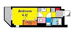 b'CASALazoSaiwai 1Kの間取図画像