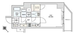 プロスタイルウェルス川崎イースト 1Kの間取図画像