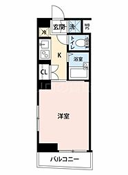 ルーブル中延壱番館 1Kの間取図画像