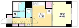 ライオンズマンション平和島 1DKの間取図画像