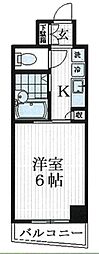 プレール学芸大学弐番館 1Kの間取図画像