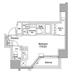 ザ・パークハビオ蒲田 ワンルームの間取図画像