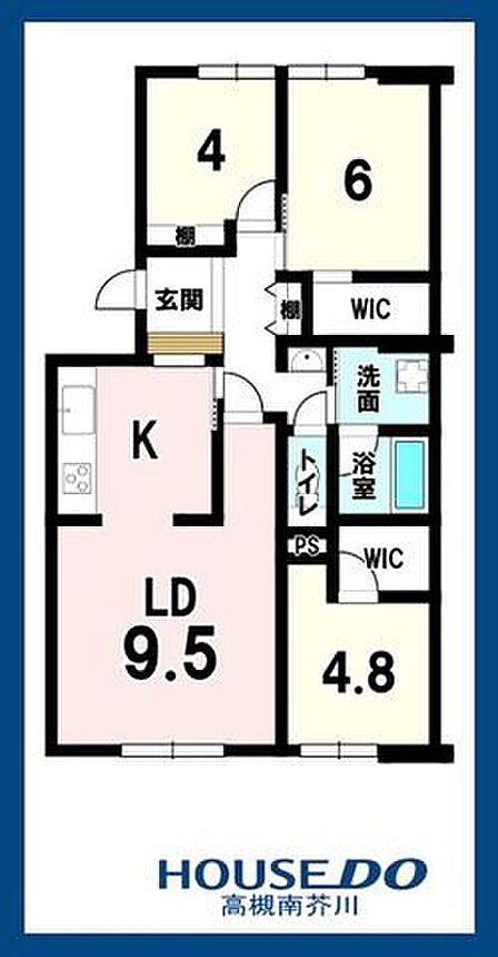 3LDK 間取り