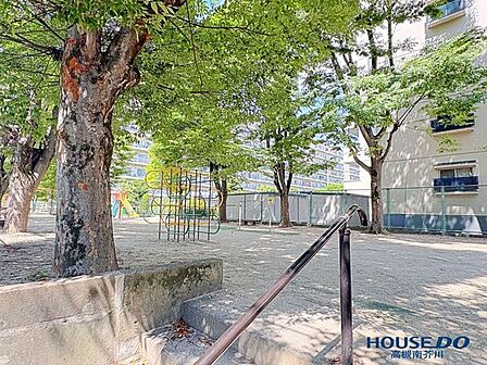 マンションのすぐ横には公園があります。