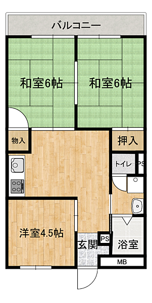 間取りを拡大表示