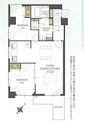 間取図画像 2LDK