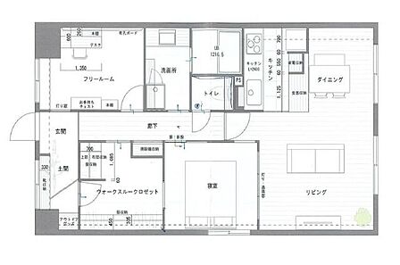 3LDK 間取り