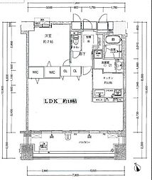 D'クラディア三国ヶ丘 1LDKの間取図画像