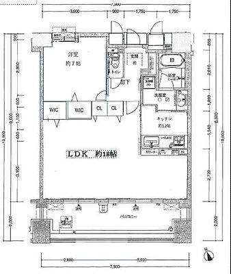 間取り ディークラディア三国ヶ丘 8階/-