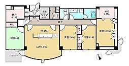 メロディ・ハイムエクセル石切 4LDKの間取図画像