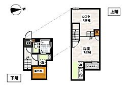 ADC高島駅東 1Kの間取図画像