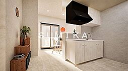 JR宇野線 大元駅 徒歩20分の賃貸アパート 3階1LDKのリビング/ダイニング