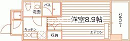 ルラシオン岡山野田屋町 1Kの間取図画像
