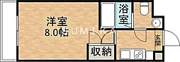ル・マンジュ津高 1Kの間取図画像