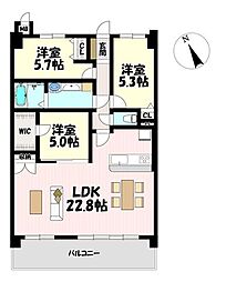間取図画像 3LDK