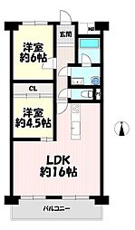 間取図画像 2LDK