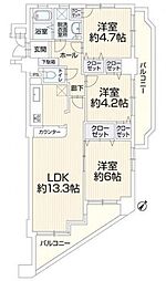 間取図画像 3LDK