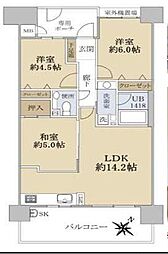 マーレ加古川駅前タワー 3LDKの間取図画像