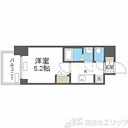 プレサンス東三国駅前グランクラス 1Kの間取図画像