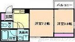 ステディ下新庄 2Kの間取図画像
