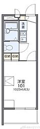 レオパレスドミール 1Kの間取図画像