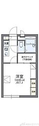 レオパレスミルキーウェイ 1Kの間取図画像