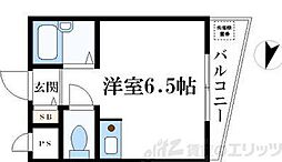 メゾンアンティーム 1Kの間取図画像