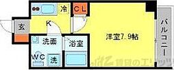 SERENiTE江坂四番館 1Kの間取図画像