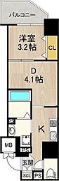 ArtizA新大阪D.C. 1DKの間取図画像