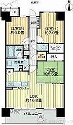 ライオンズ南千里佐竹台グランハートスカイヴィラ 3LDKの間取図画像
