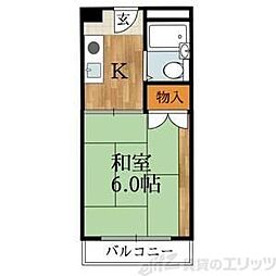 ハイツカメリア 1Kの間取図画像