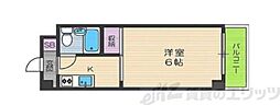 CasaGrande 1Kの間取図画像