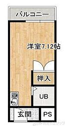 鳥飼プラザ ワンルームの間取図画像