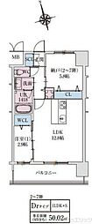 スプランディッドライズ新大阪ノース 1SLDKの間取図画像