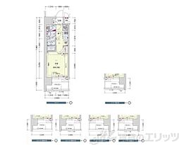プレサンス南森町駅前 1Kの間取図画像