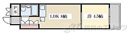 シャンボール第3新大阪 1LDKの間取図画像