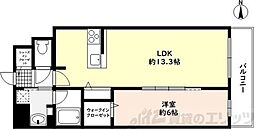 クレアコート元町 1LDKの間取図画像