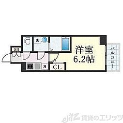 大阪市東淀川区東淡路4丁目マンション 1Kの間取図画像
