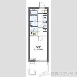 レオネクストラ・メイジュ天神橋 1Kの間取図画像