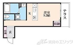 ruhe柴島 ワンルームの間取図画像