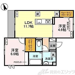 間取図画像 2LDK