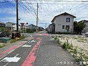 ≪北側東向き　幅約4.8ｍ≫角地に接する道路です。