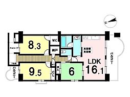 スペクトル貴船イーストサイド 3LDKの間取図画像
