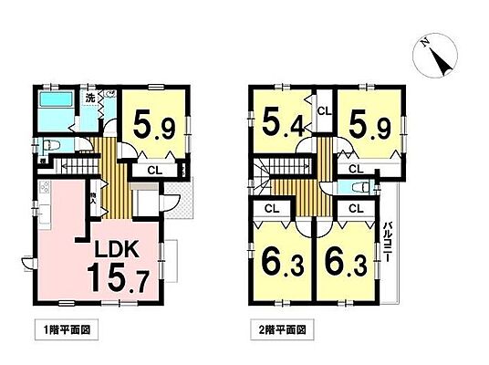 間取り 四日市市市場町　中古一戸建て