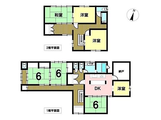 間取り 四日市市笹川8丁目　中古一戸建て