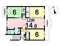 間取図画像 3LDK