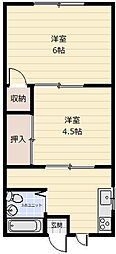 フロンティア・ハイツ拓新興業社員寮の間取図画像