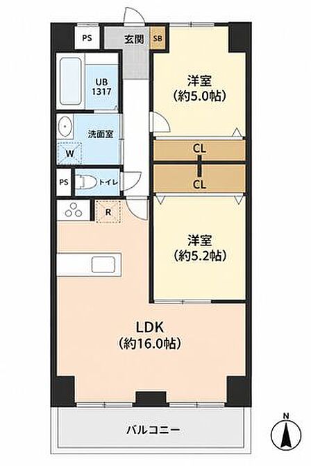 2026年8月フルリフォーム済(システムキッチン・洗面化粧台新調・ウォシュレット新調等)。7階南西向きで陽当り風通し良好です