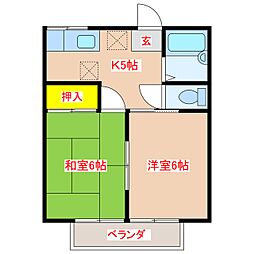 🉐敷金礼金0円！🉐パークハイツさくら　Ｂ棟